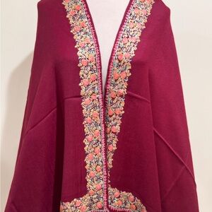 Pashmina - hand embroidered chamba work. Most sought after shawls 84”/41.5”